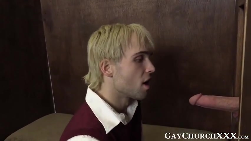 Horny Religious Twink Deepthroats Priest Before Raw Fucking