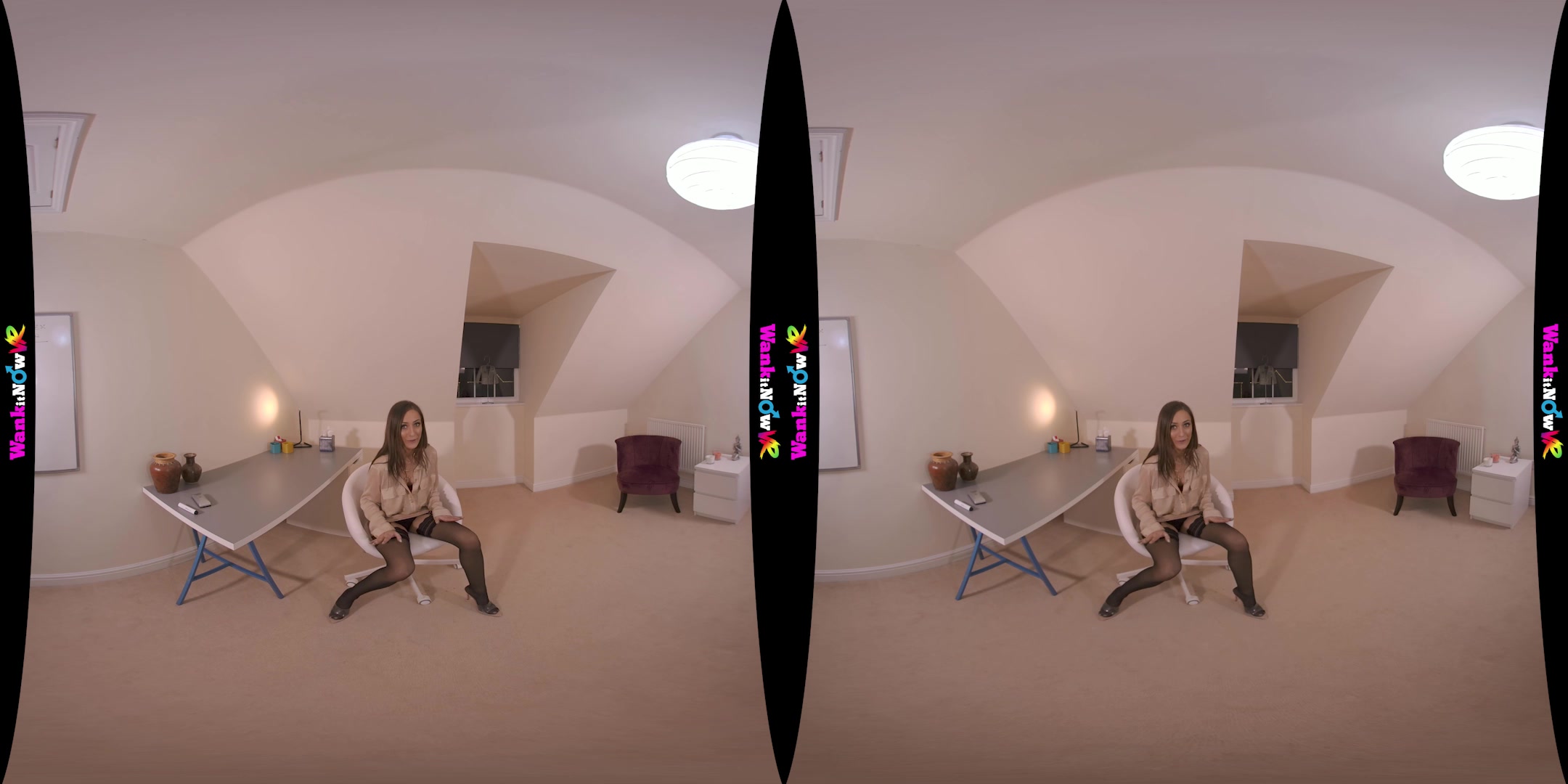 Office Play featuring Rose - WankitNowVR