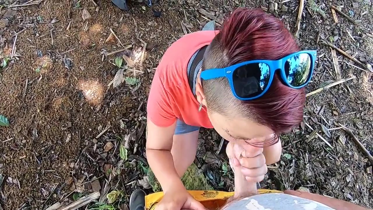 Quick Outdoor Blowjob At An Abandoned House