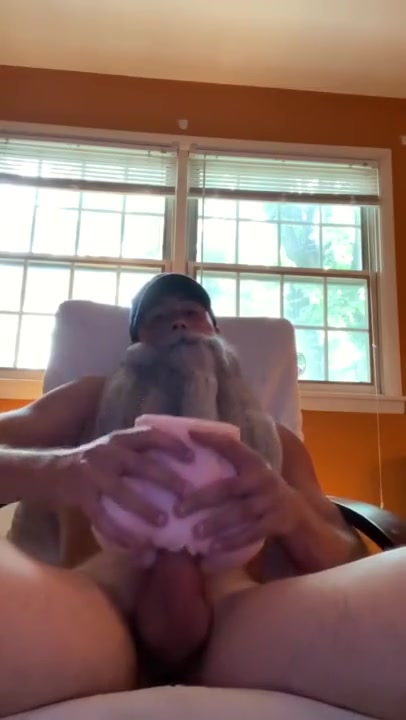 Old Man Merlin Discovers That Fucking A Fleshlight Fake Pussy Is Awesome And Cums In It While Moans