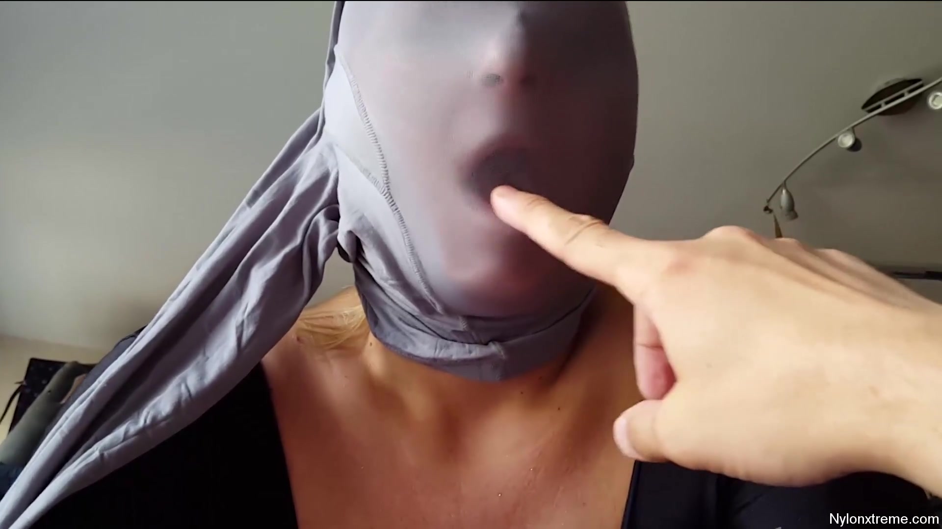 79 Nylon Shinny Grey Pantyhose Encasement - Sex Movies Featuring Sexy Tights