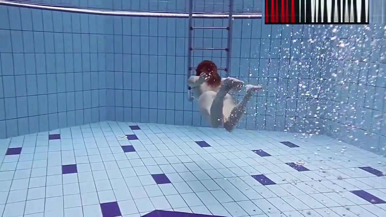 Smoking Hot Russian Redhead In The Pool
