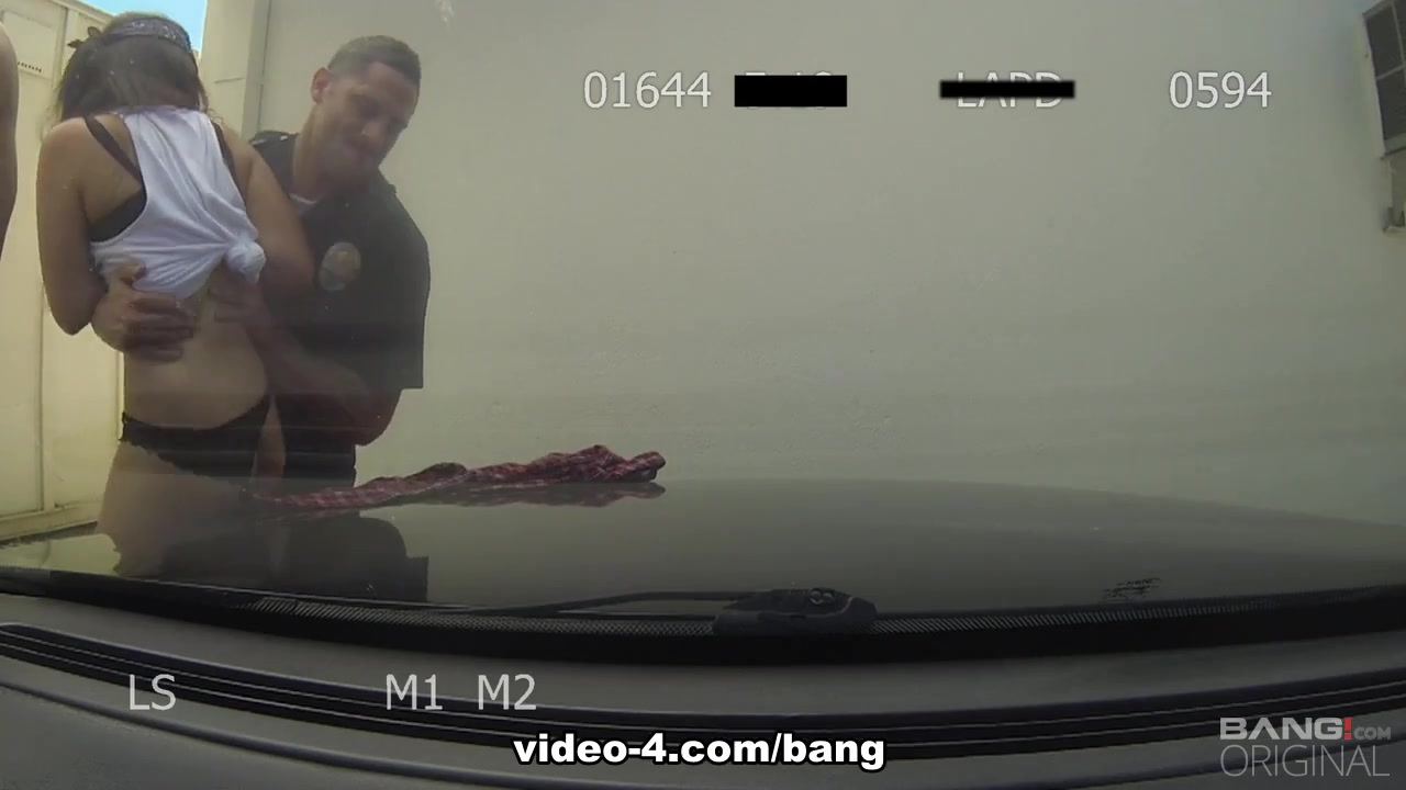 Rose Darling gets double teamed by two cops against their patrol car - ScrewTheCops