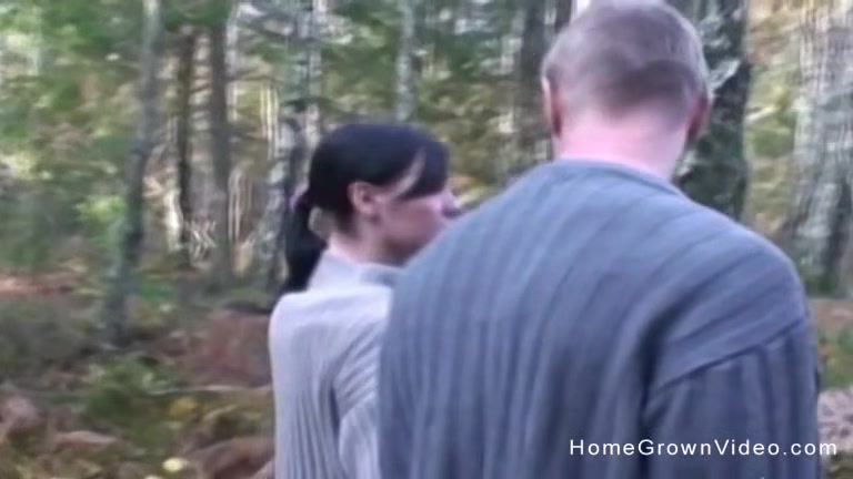 My hot girlfriend sucks and fucks me at our campsite