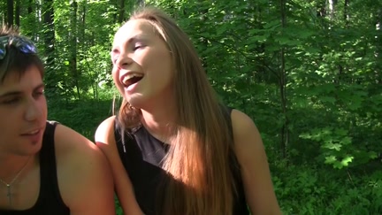 Met with the beauty and screwed in the woods in front of everybody