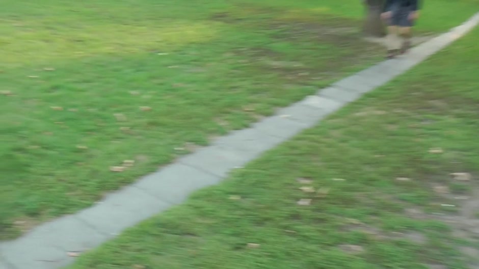 Sexy chick rides stiff dick in a public place