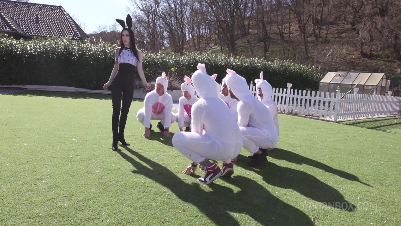 Easter Bunnies gone Wild, Anna de Ville, 7on1, Anal and No Pussy