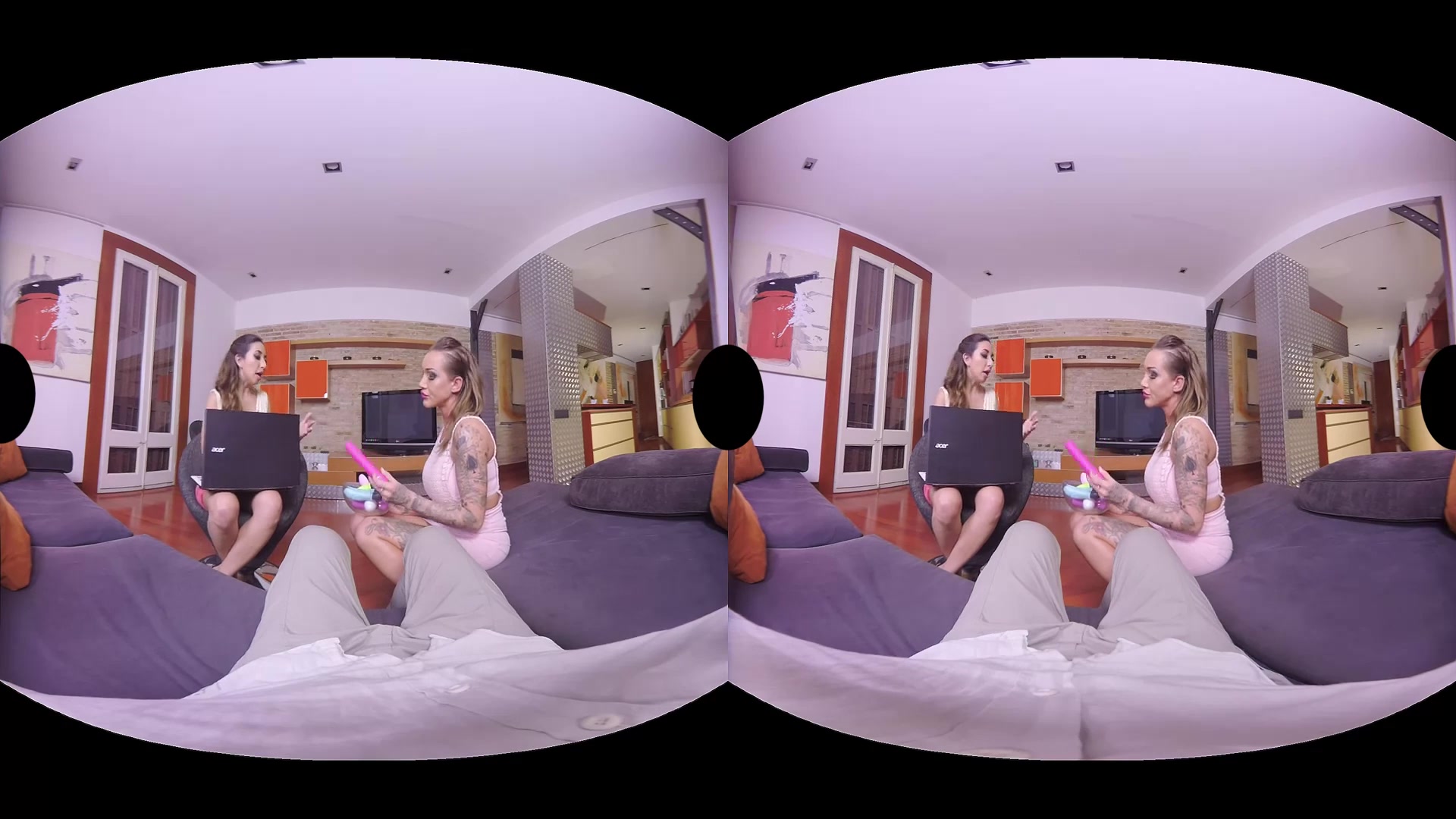 Chantelle Fox Frida Sante Miguel Zayas in Dildos experts - VirtualRealPorn