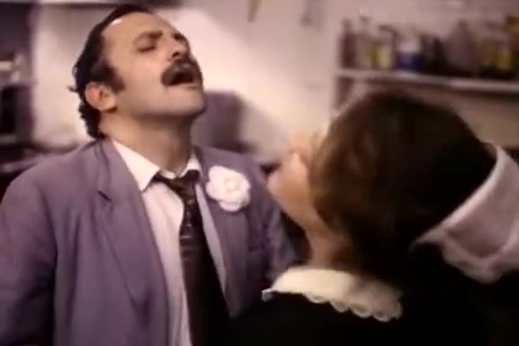 Hillary Summers, Robert Kerman in classic xxx video featuring a sexy waitress