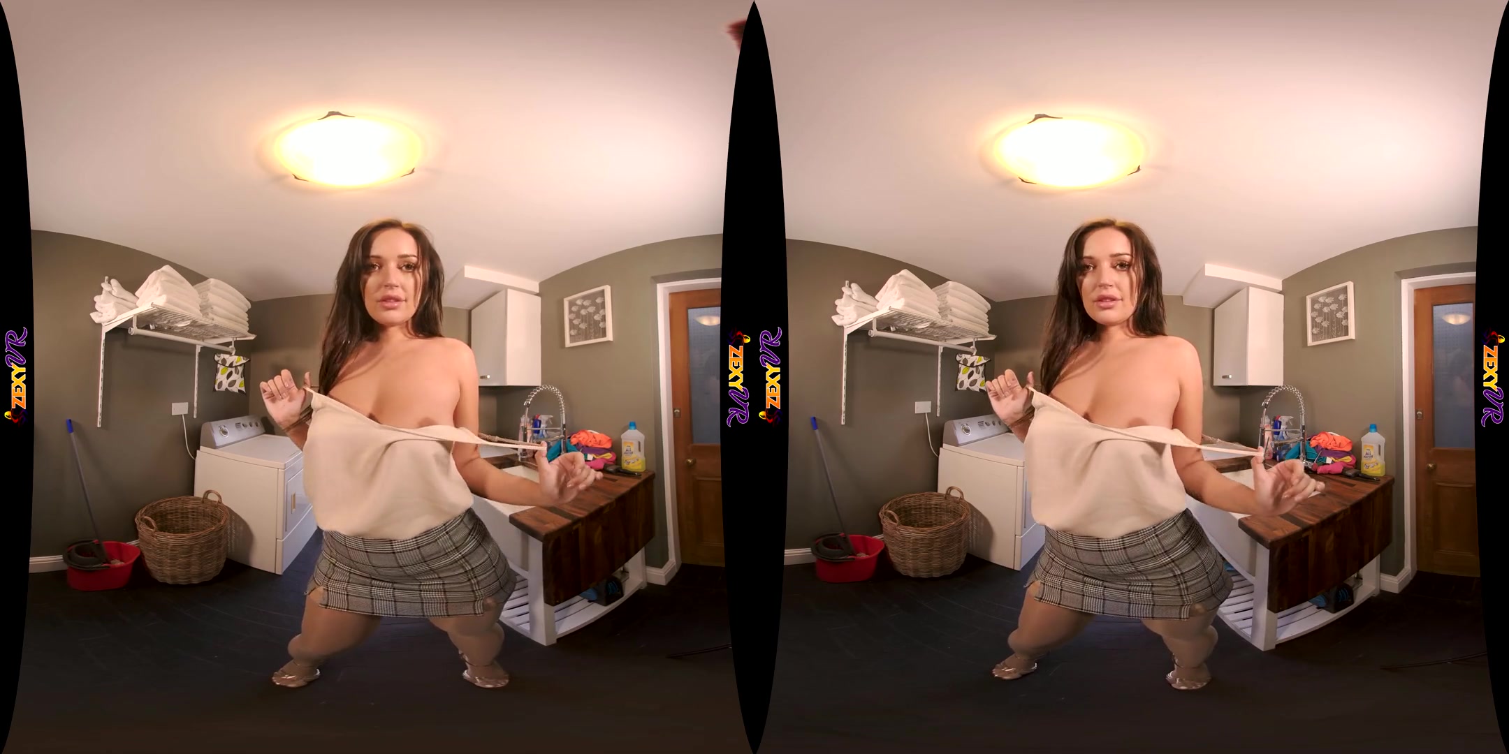 Slippery When Wet - Busty Latina Babe Solo Striptease