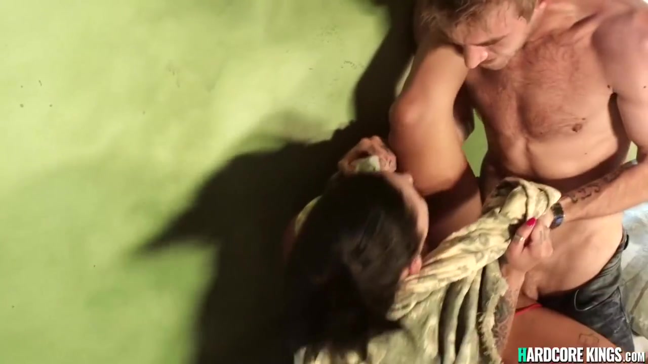 Tattooed Brunette Rough Banged In Hotel