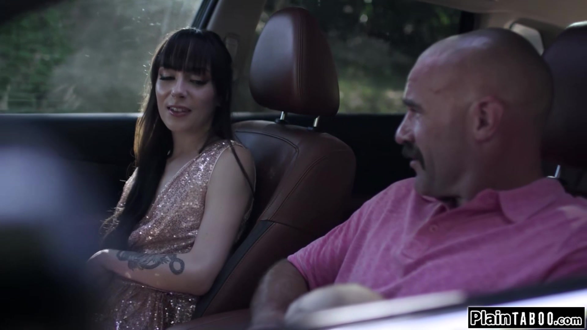 Small tits brunette sucks and analed outdoors by bfs stepdad