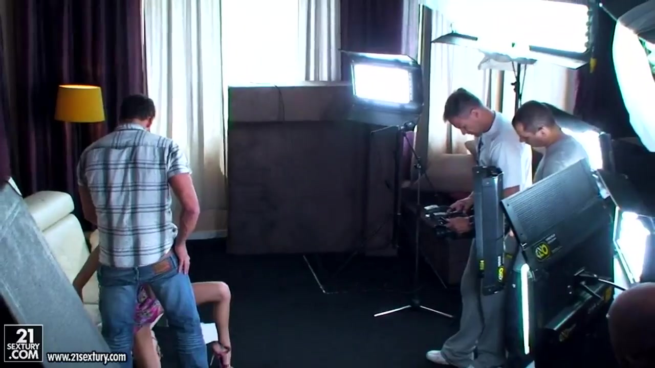 Backstage with hot and gorgeous babe Samantha Rise and her sexy lover
