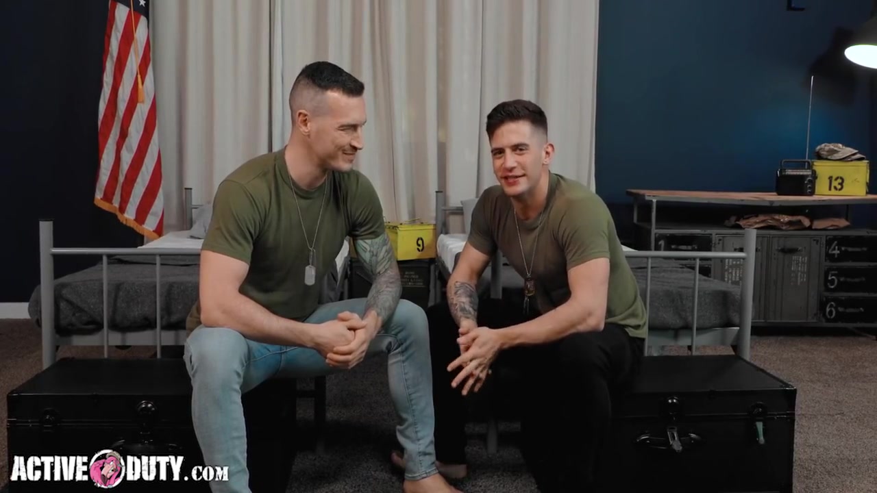 Derek Kage And Trevor Brooks - Trooper Rails In Hot Gay Duty Action