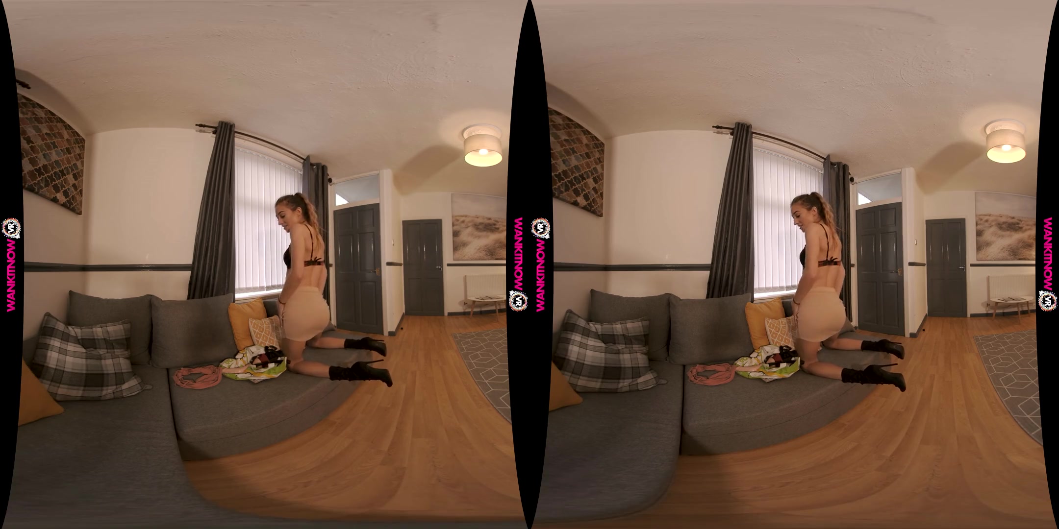 My Dick Is Bigger Than Yours - British Babe Solo Striptease with a Dildo