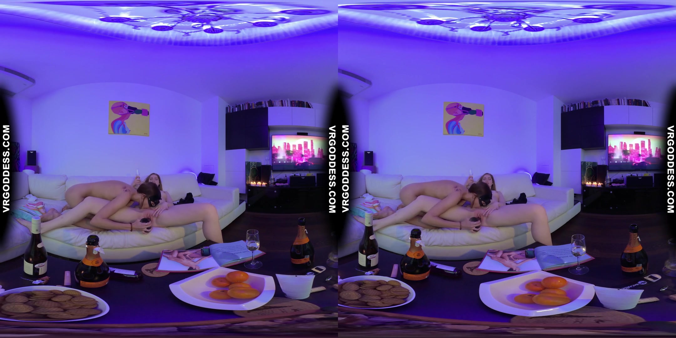 Vaping Hot Teens Margarita With Miss Pussycat Big Black Dildo Champagne Pussy Licking
