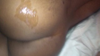 Cumming on my Sexy Wife's Ass
