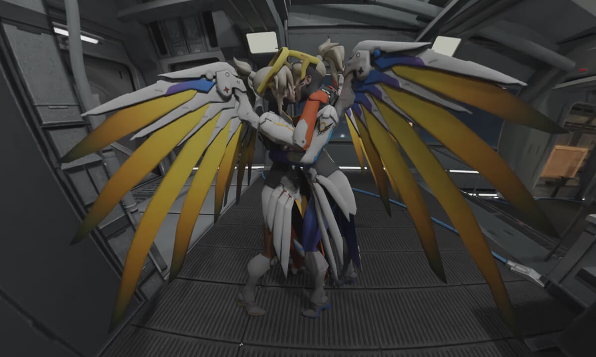 Mercy x Mercy - Lesbian; CGI Porn 3D - SexLikeReal