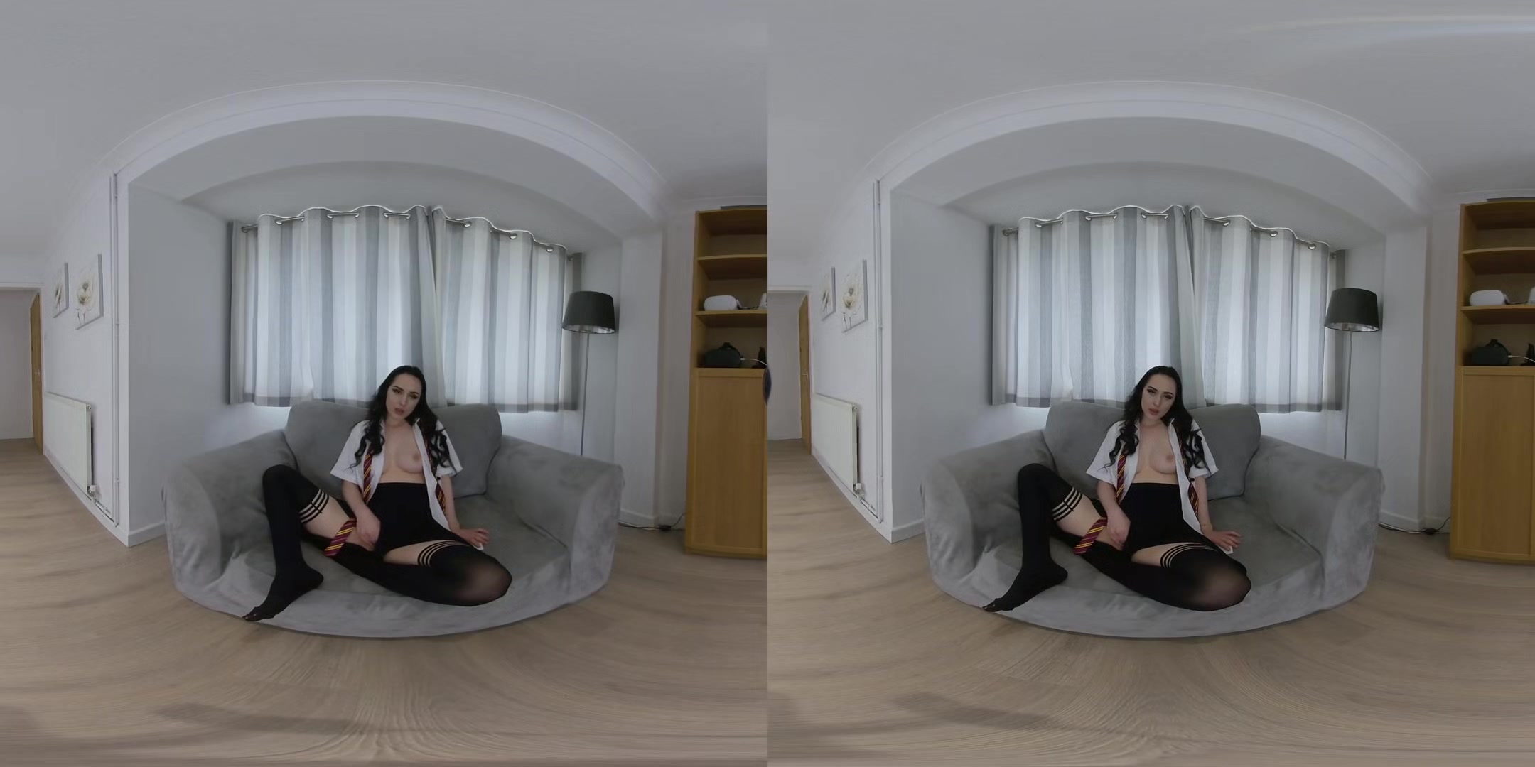 Home From College - Cute Brunette Solo - SexLikeReal