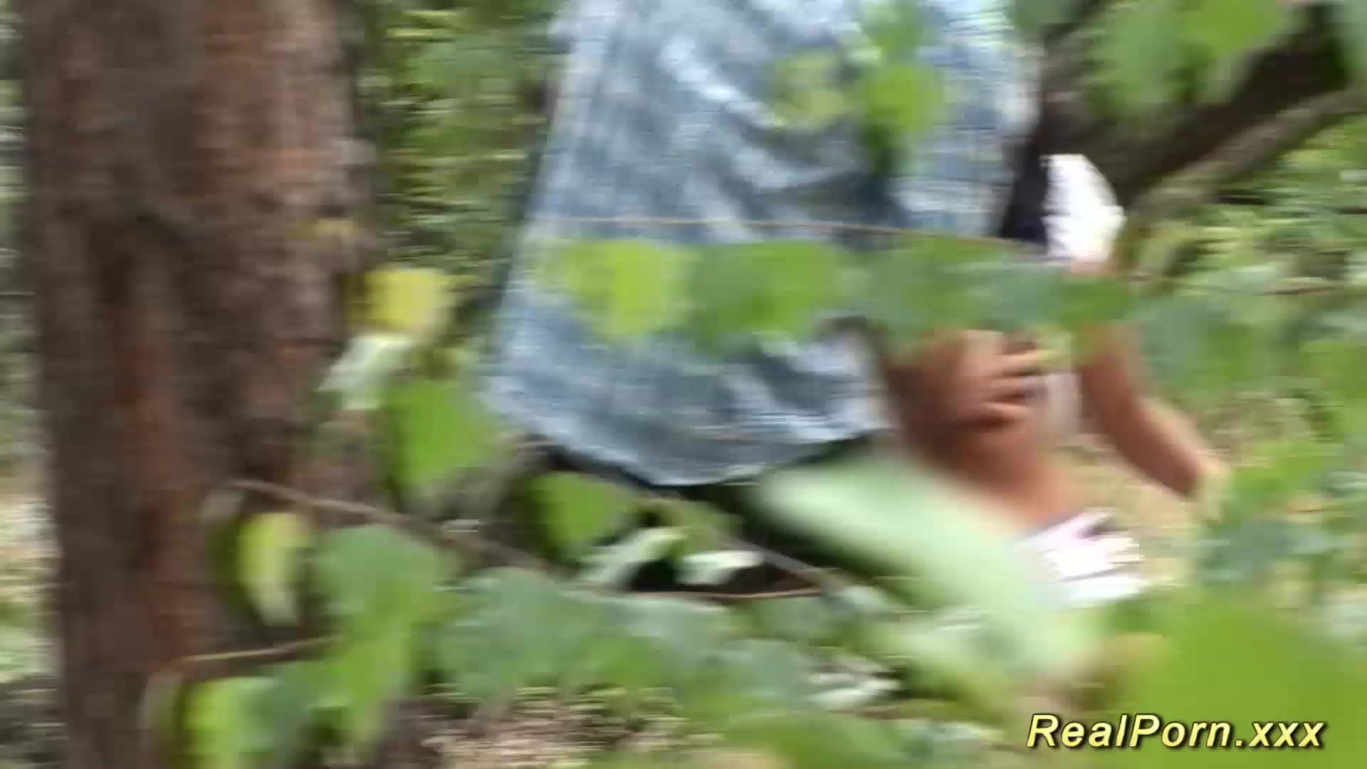 german teen 18+ banged in the forest
