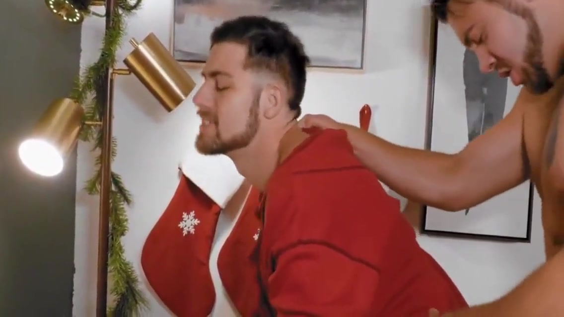 Gay Porn - Xmas Stepbrothers Enjoy Taboo Bareback Anal While Alone 7 Min