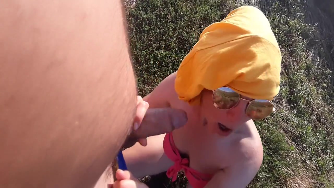 The Neighbor Sucks His Cock In Public And Licks His Very Wet Balls