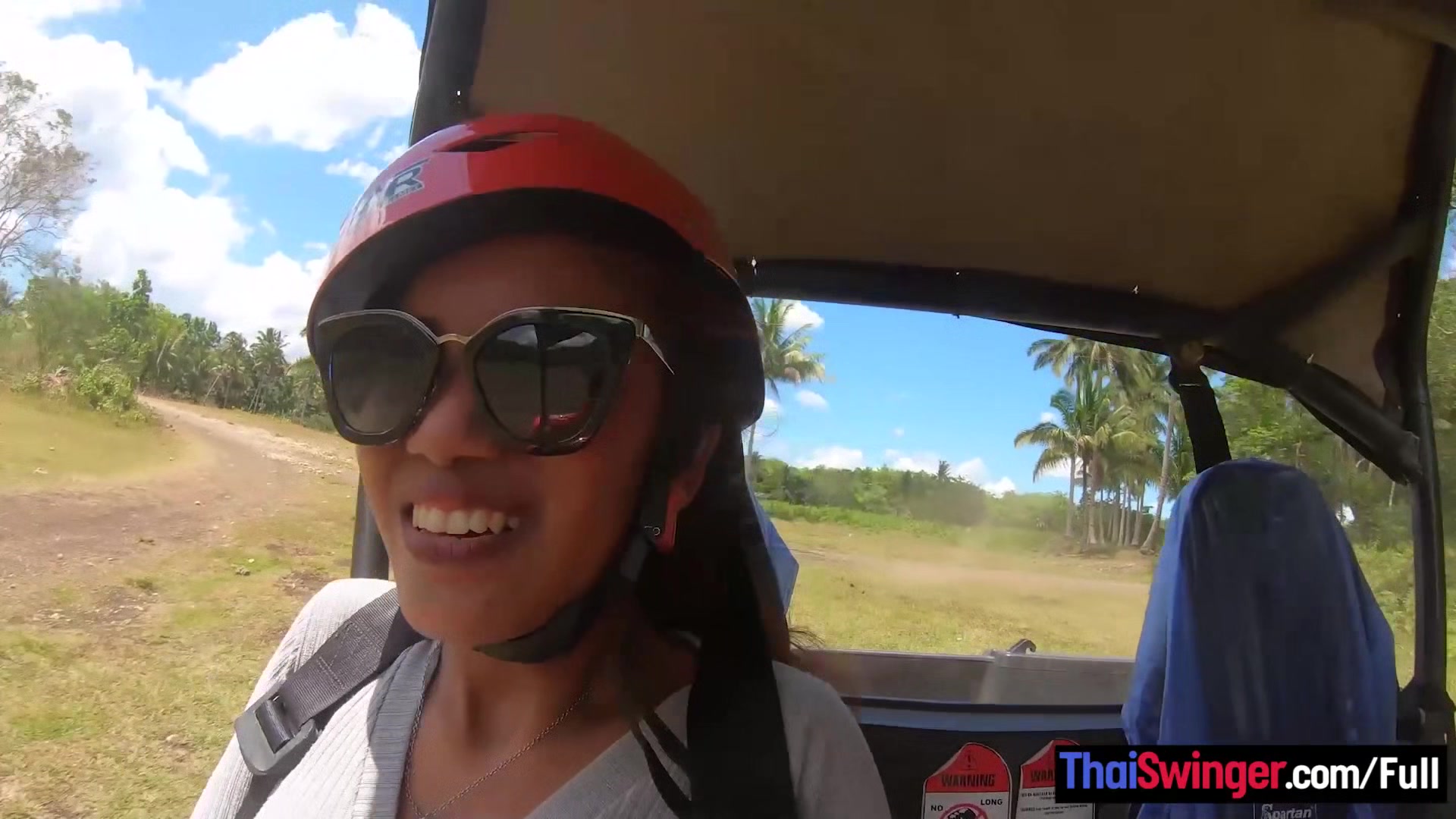 ATV buggy tour with his Thai girlfriend had them fucking at home afterwards