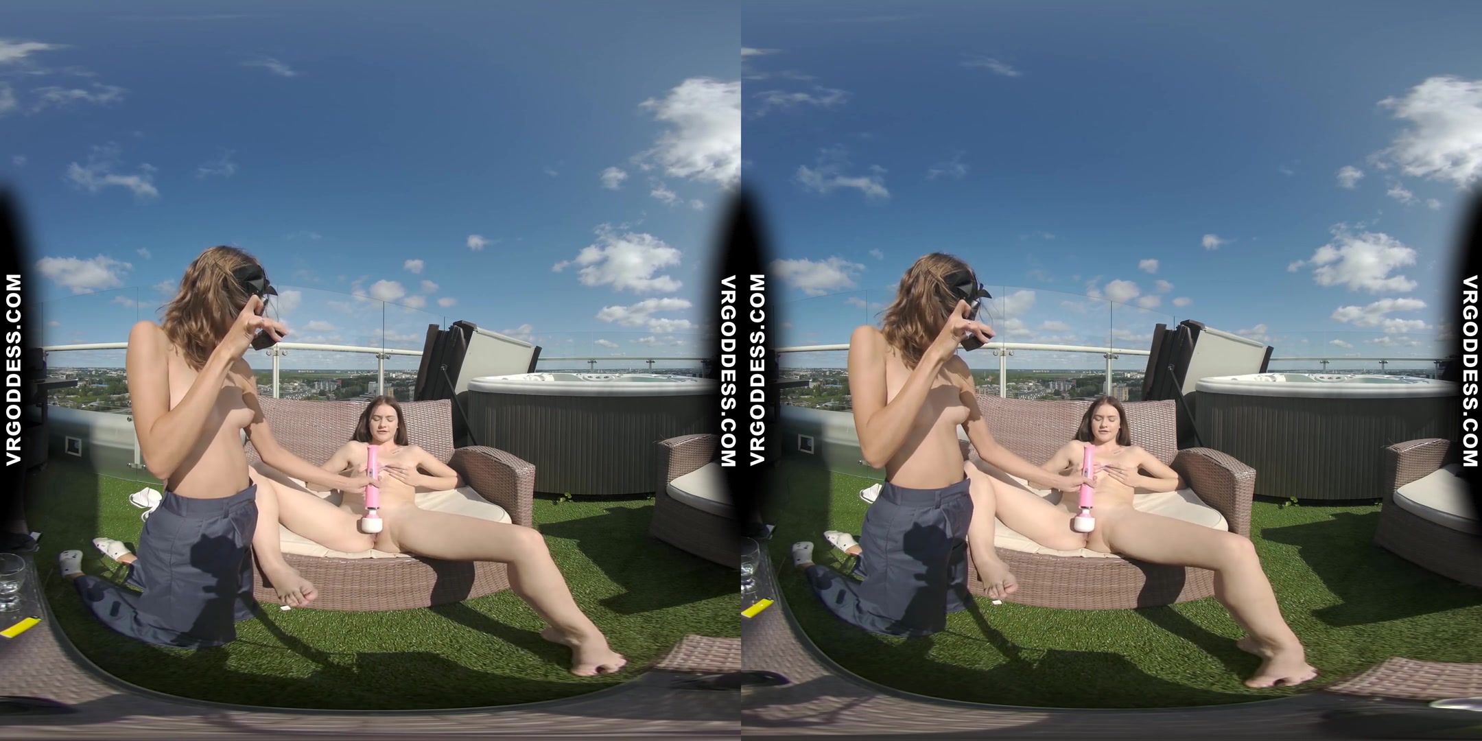 Lesbian Fun In The Sun Young Matty Smoking Dirty Female Director Miss Pussycat Worships Her Pussy