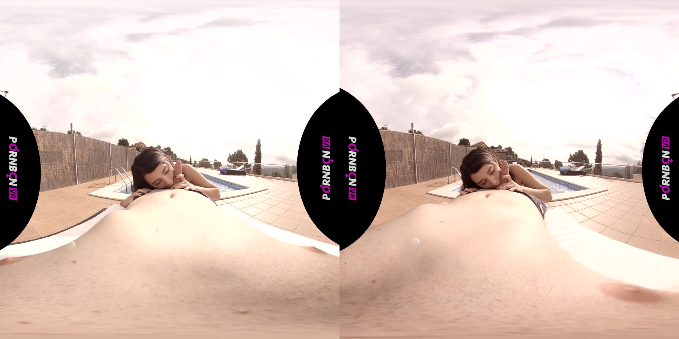 Blowjob, Footjob and Cum in the Pool - POV Blowjob Cumshot