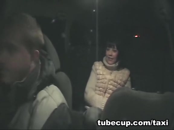 shoots girl earning money for fuck in taxi
