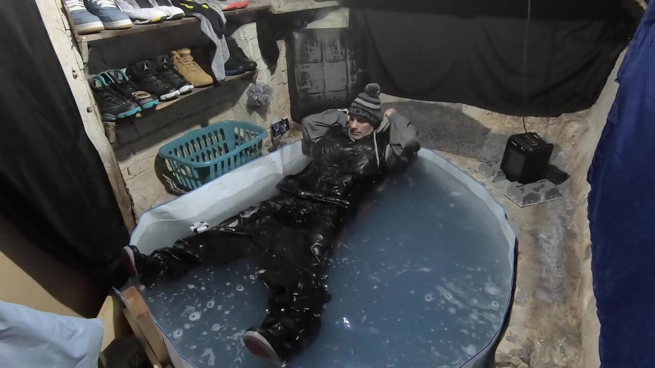 Wet skater boy david
