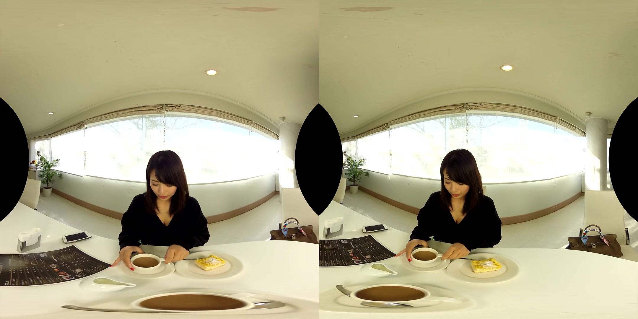 Going To The Cafe Before Going Home With Natsumi Hirajima; Softcore Non-Nude Virtual Girlfriend Experience