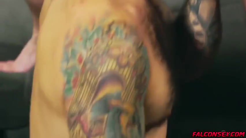 Drew Valentino And Michael Boston - Hairy Tattooed Fucks So Good