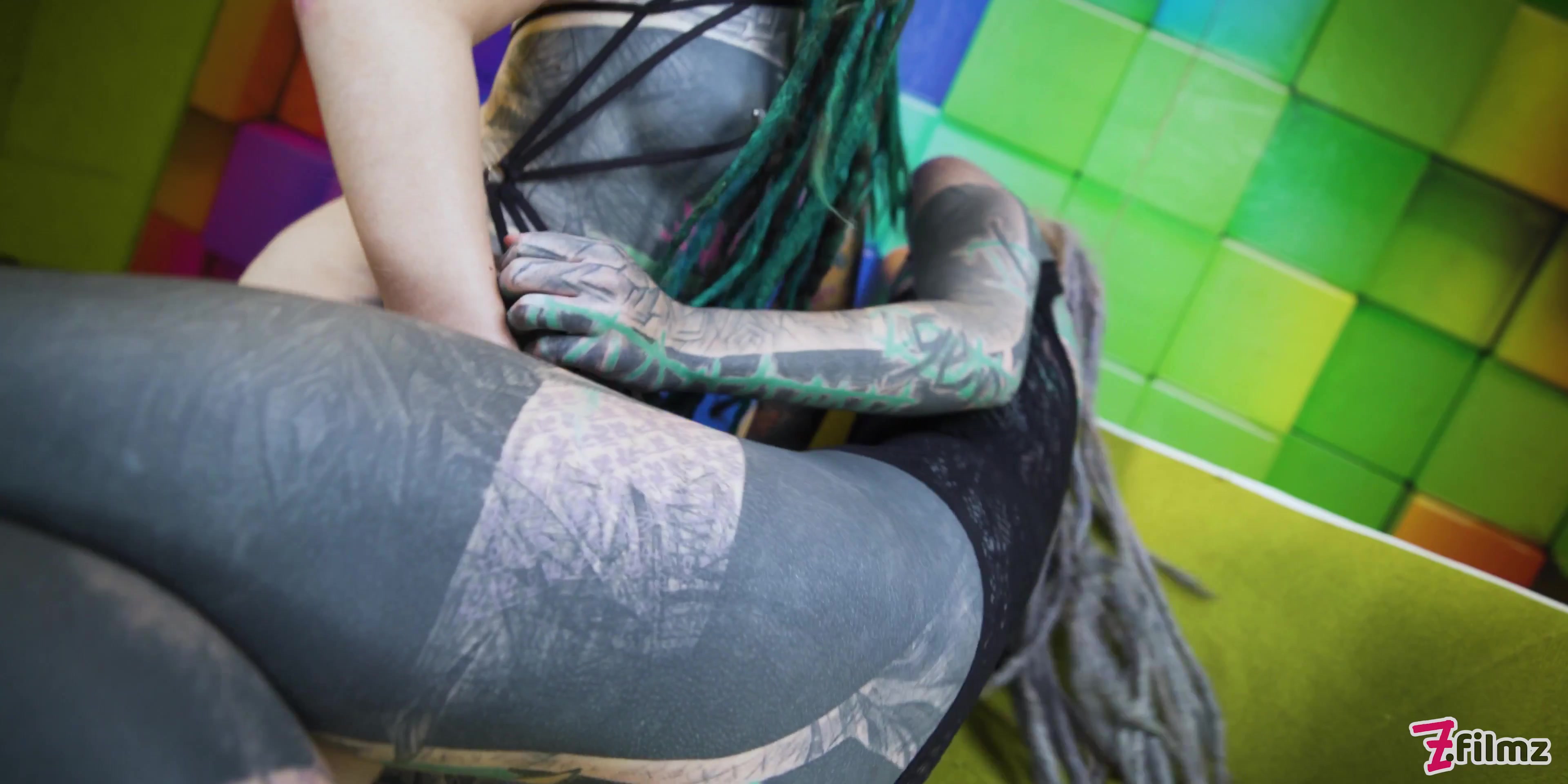 Ffm Tattoo Threesome, Girls Gape Asses For Tattooed Dick - Atm