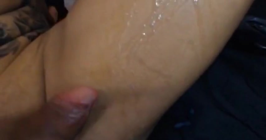 Nice tgirl shooting a lot of cum