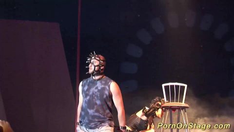 extreme fetish porn on public stage