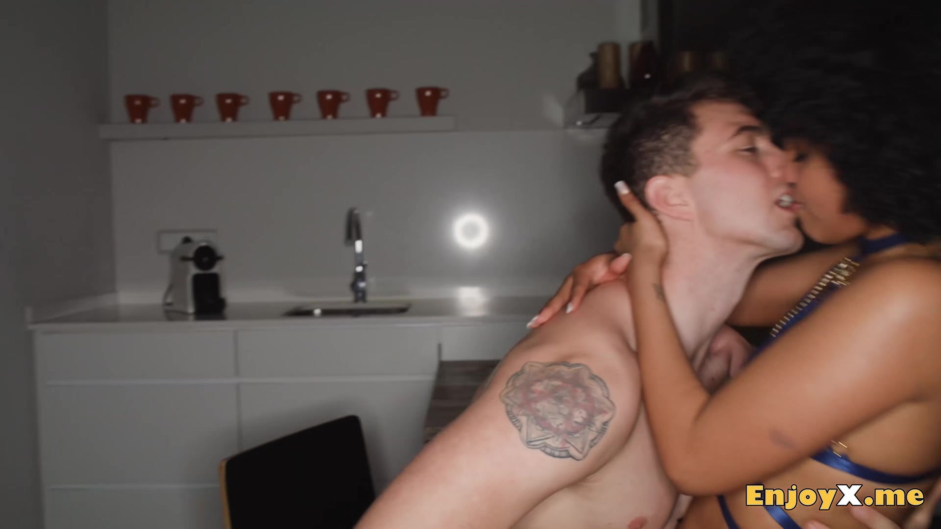 Brunette and hottest, jism on face cowgirl rides rough fuck-fest with wooly pussy.