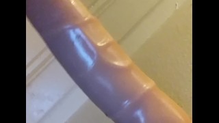 Having fun with my dildo