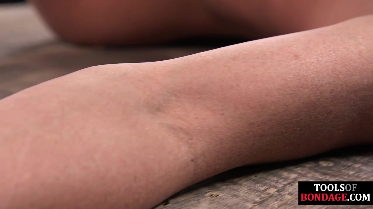 Busty bdsm sub whipped and fingered before squirting