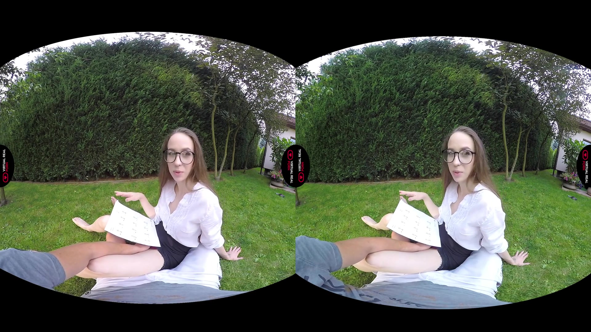 Angel Rush Steve Q in Nerd girl - VirtualRealPorn