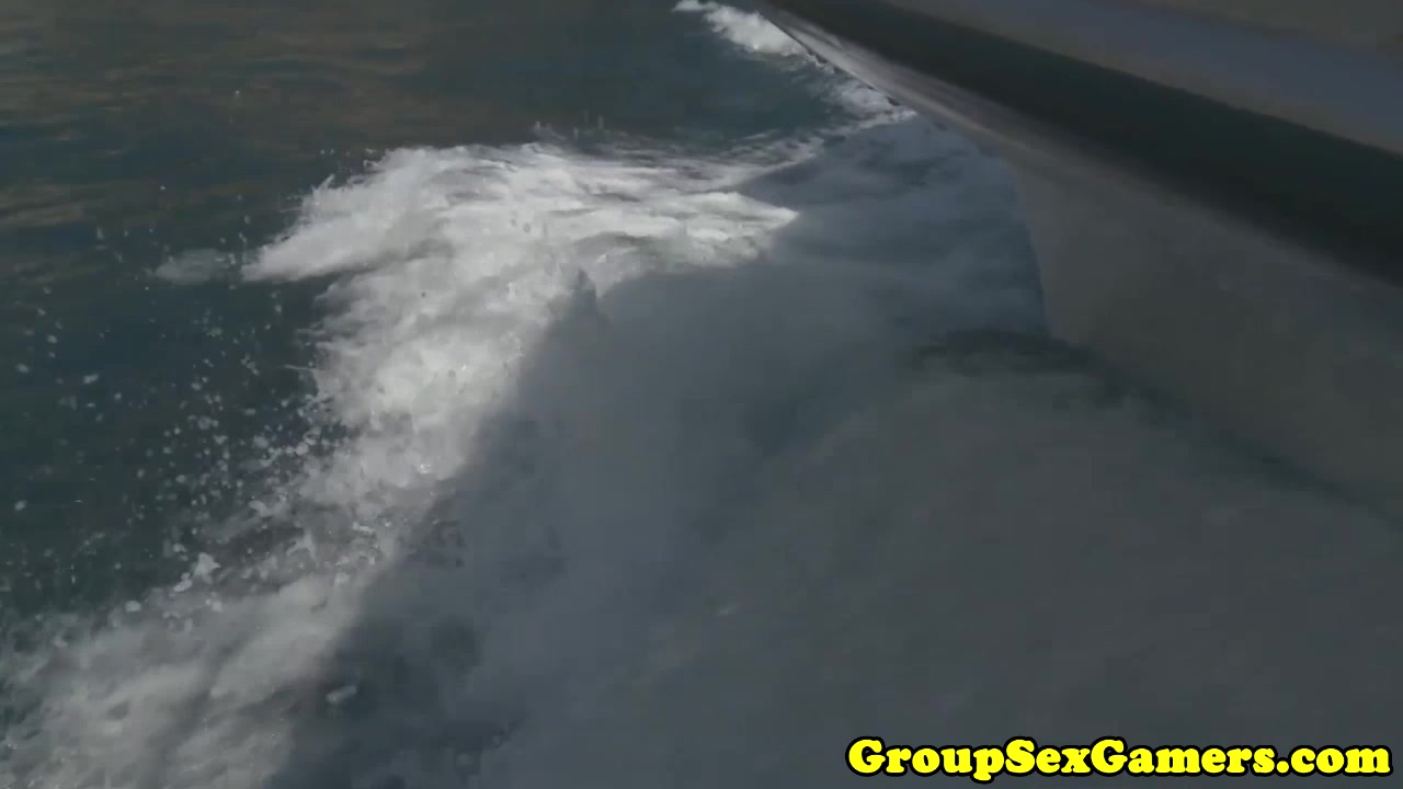Facialized babes on beach sucking dick
