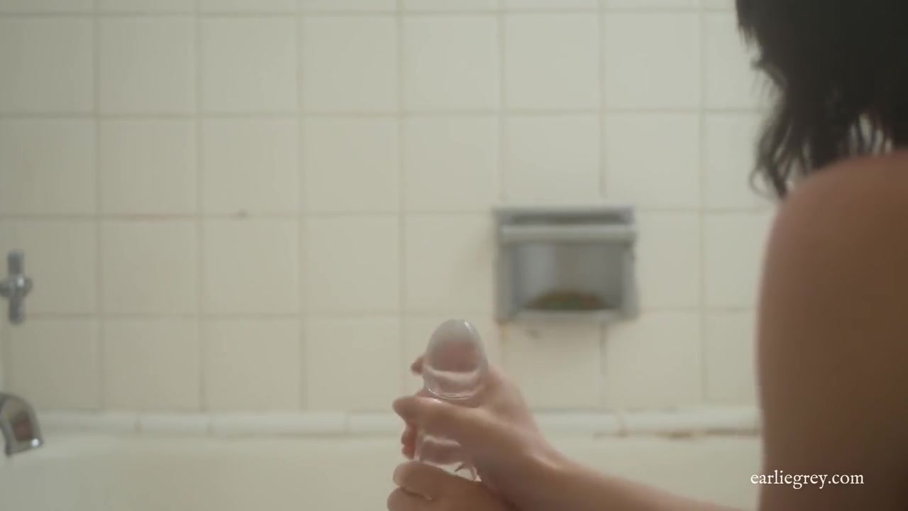 Quick Dildo Handjob And Ride In The Shower