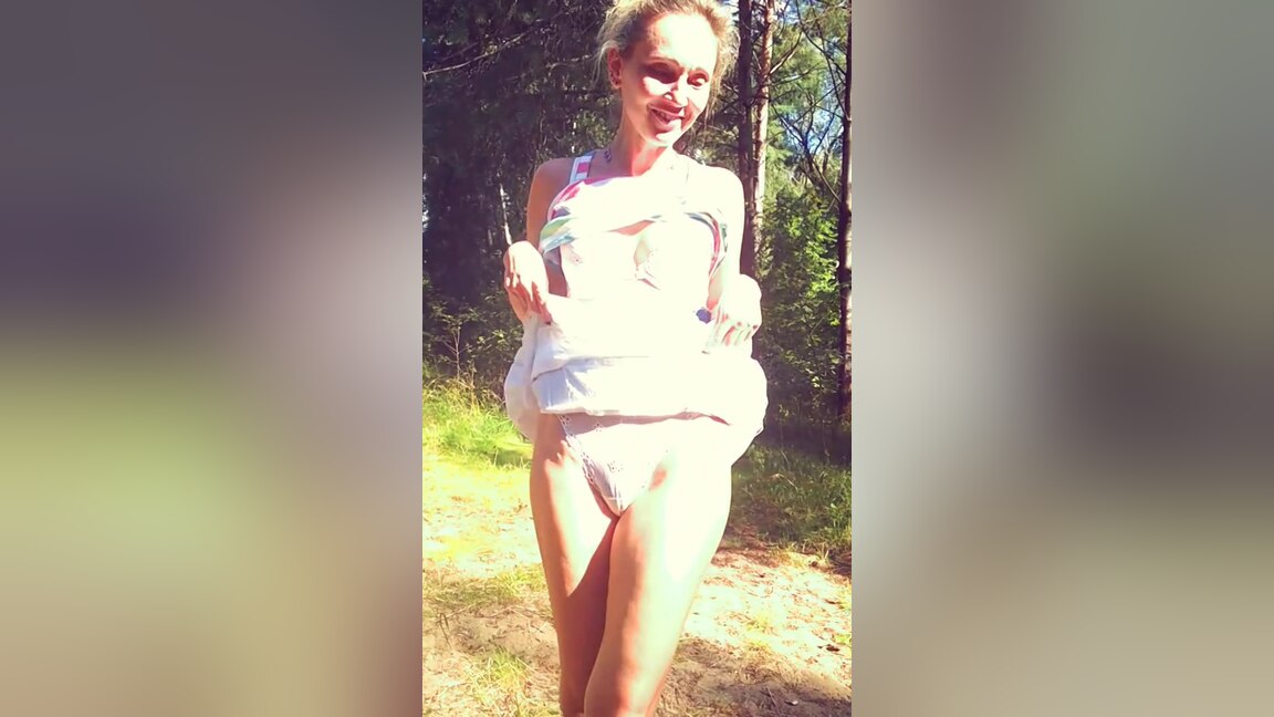 Sexy Underwear And Clothes Go Off Outdoors - Ladyfoxxx