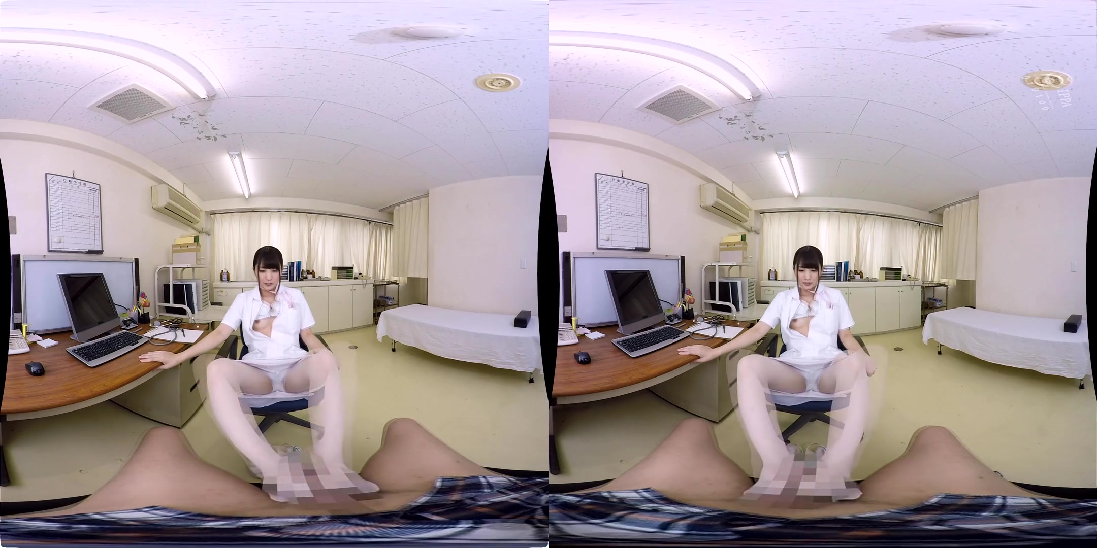 Four Nurses in White Pantyhose 1 - Asian Nurse Nylons Uniform