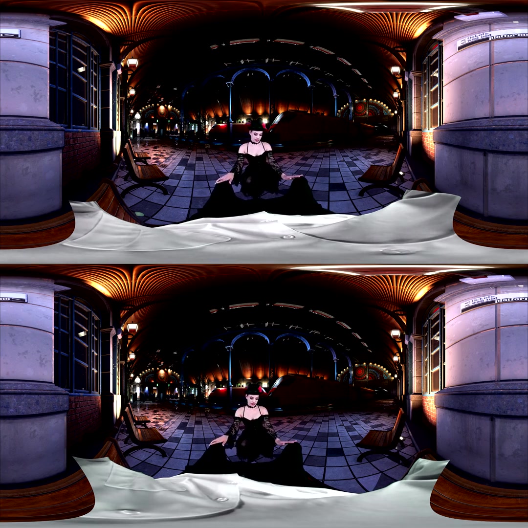 Bobbi Dylan in Train Station Fantasy - EvilEyeVR