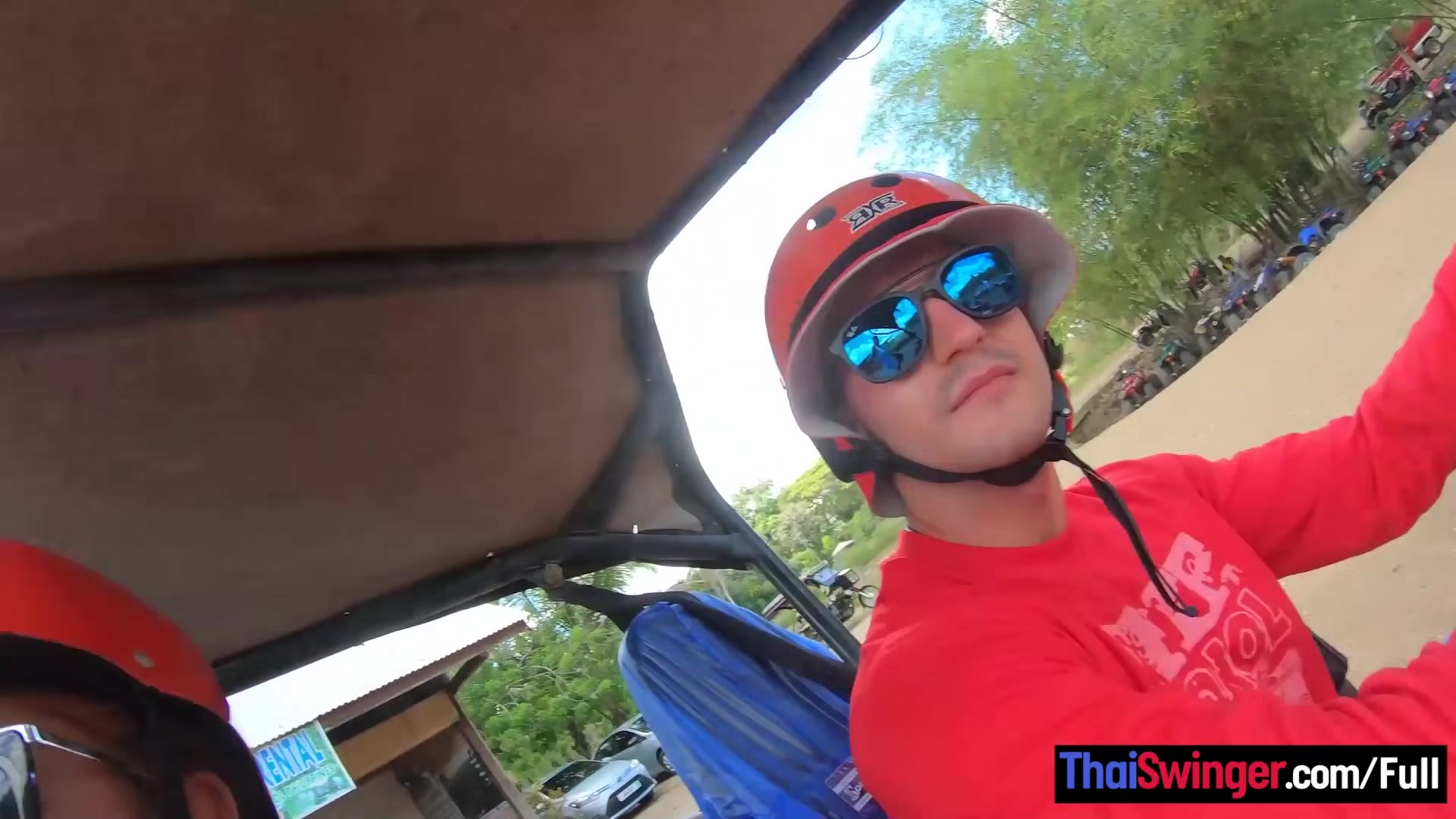 ATV buggy tour with his Thai girlfriend had them fucking at home afterwards