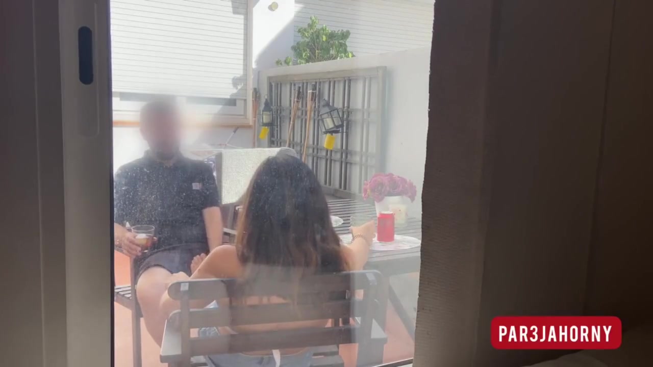 Dick Flash - Horny On Her Naive Husband With Neighbor Right After Blowing Him Mmf