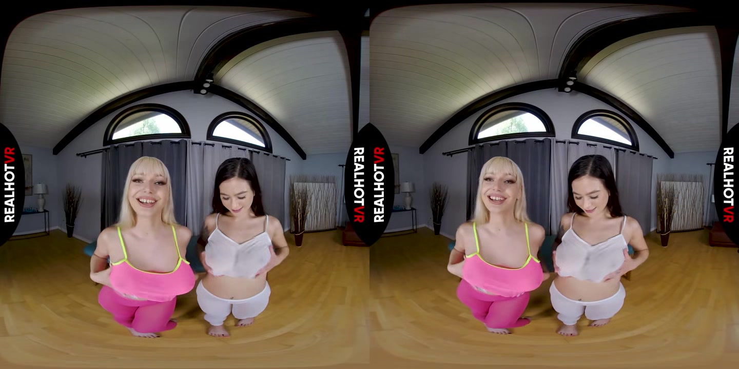 Ripped Tights - Big Tits Yoga Instructors Tag Team Students Big Dick - RealHotVR