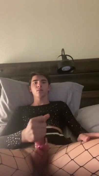 Femboy Jerks Off On Camera