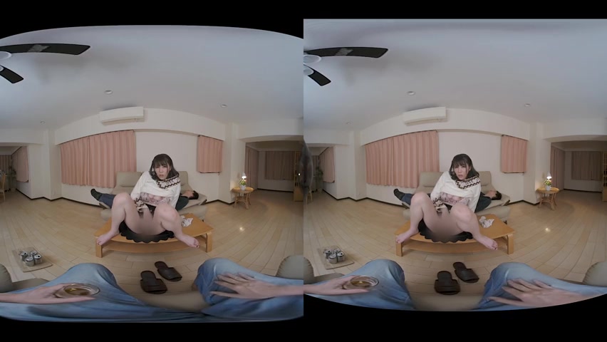 Maki Koizumi [VR] In Front Of Her Husband : I get weird when drink - Caribbeancom